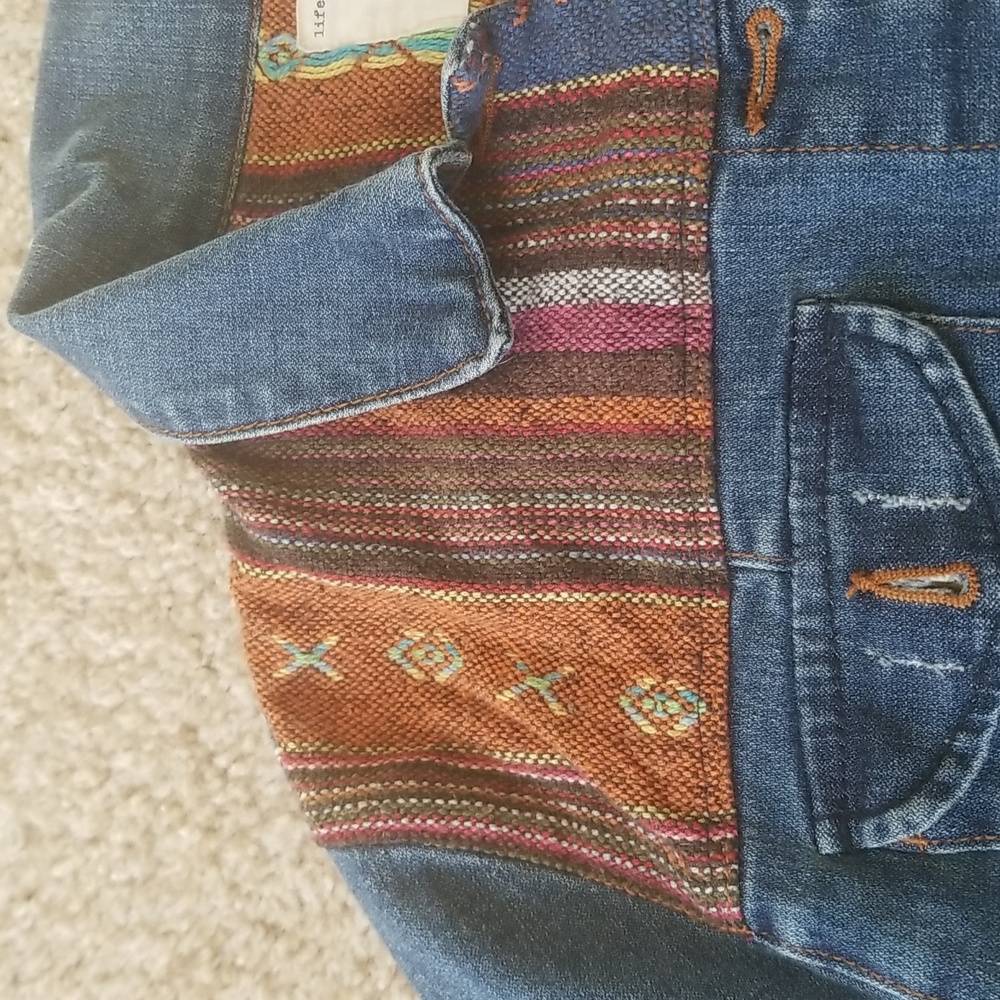 Life In Progress Boho Jean Jacket - Picture 4 of 9